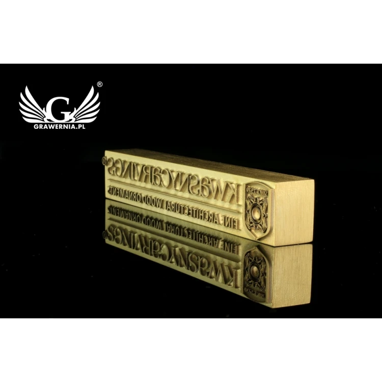 HOT STAMP for hot branding of logo - matrix dimensions: 106x17.5mm - LASER
