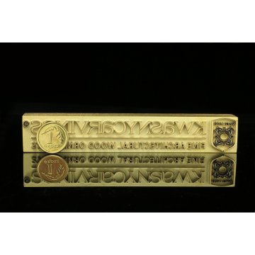 HOT STAMP for hot branding of logo - matrix dimensions: 106x17.5mm - LASER