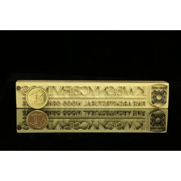 HOT STAMP for hot branding of logo - matrix dimensions: 106x17.5mm - LASER