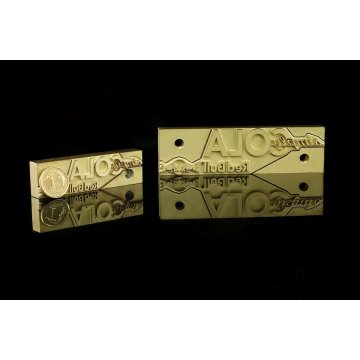 HOT STAMP for hot and cold logo branding - die dimensions: 60.8x17.3mm or 90.9x25.5mm - LASER