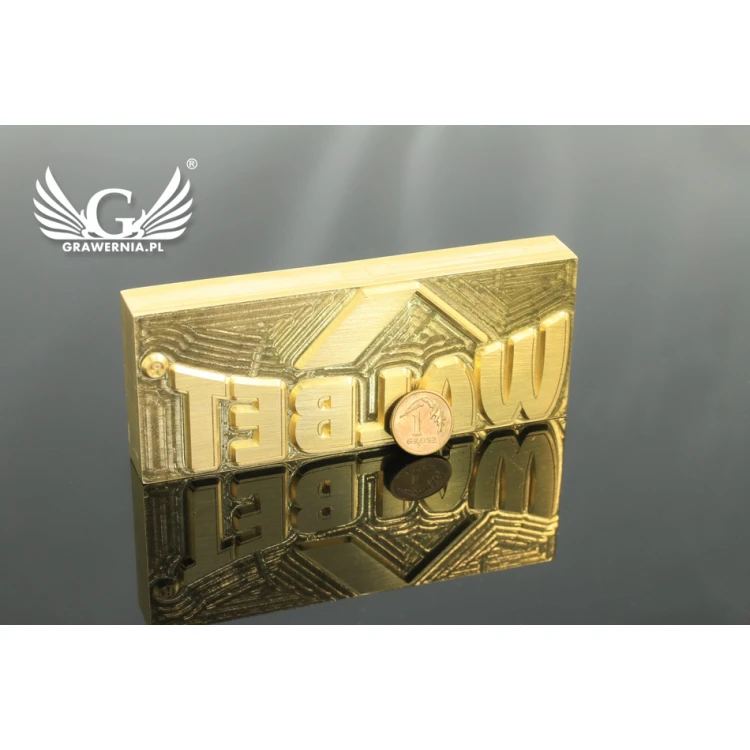 Hot Stamp for Hot and Cold Logo Embossing - Die Dimensions: 102x40mm - CNC