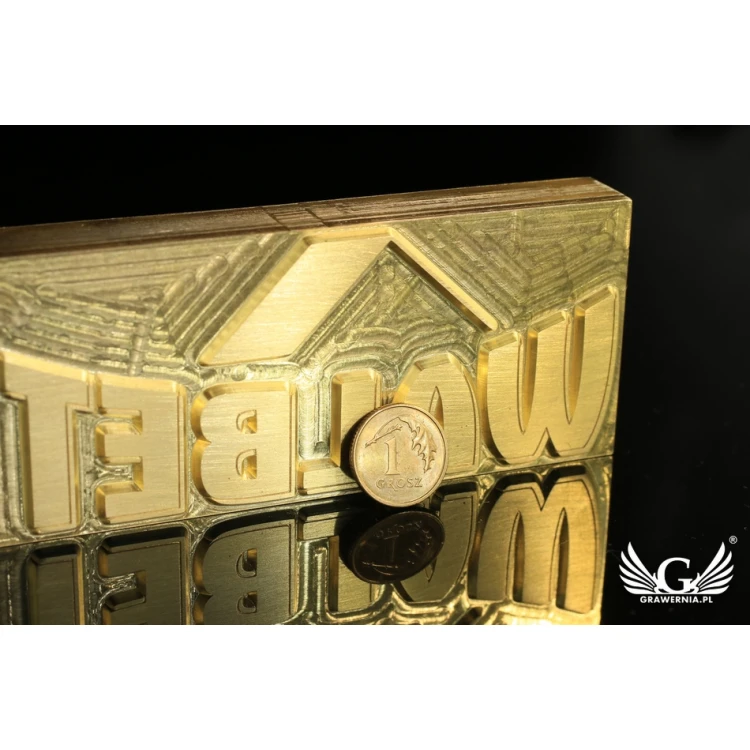 Hot Stamp for Hot and Cold Logo Embossing - Die Dimensions: 102x40mm - CNC