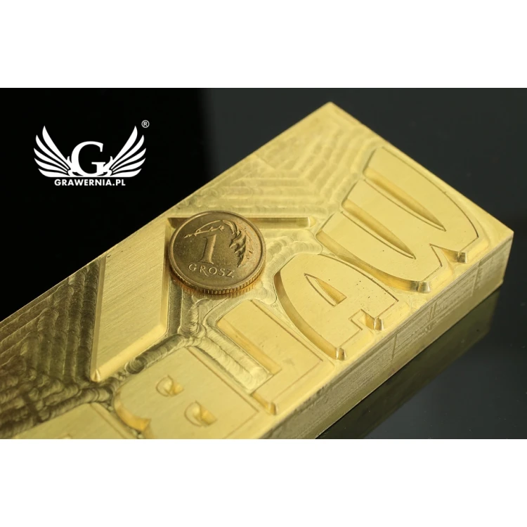 Hot Stamp for Hot and Cold Logo Embossing - Die Dimensions: 102x40mm - CNC