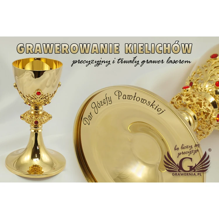 ENGRAVING GOBLETS - fiber laser service with 15 microns precision - GK02