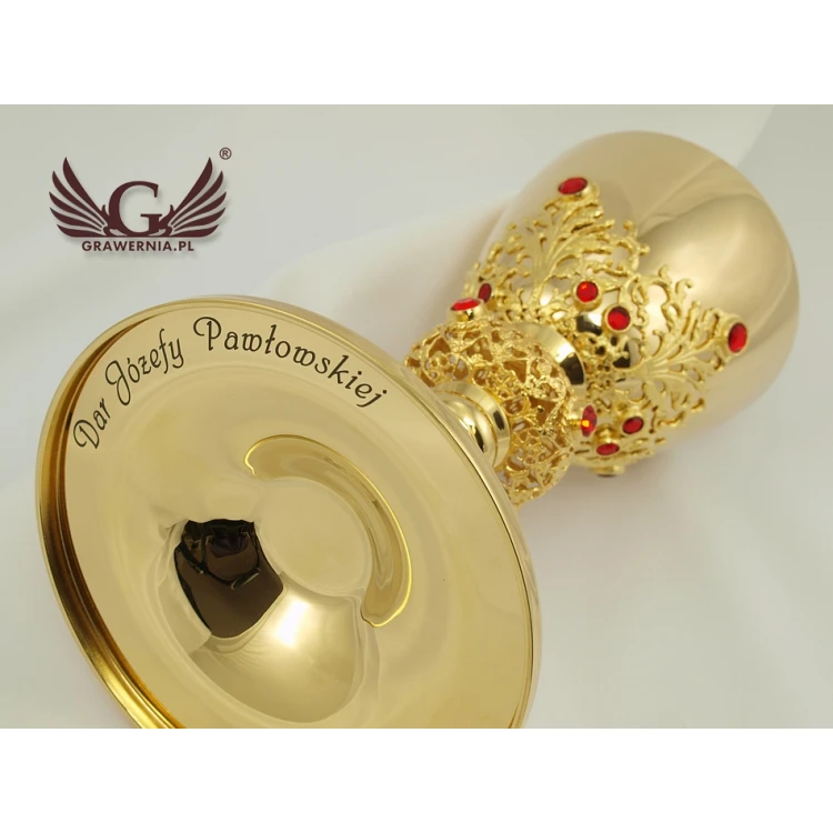 ENGRAVING GOBLETS - fiber laser service with 15 microns precision - GK02
