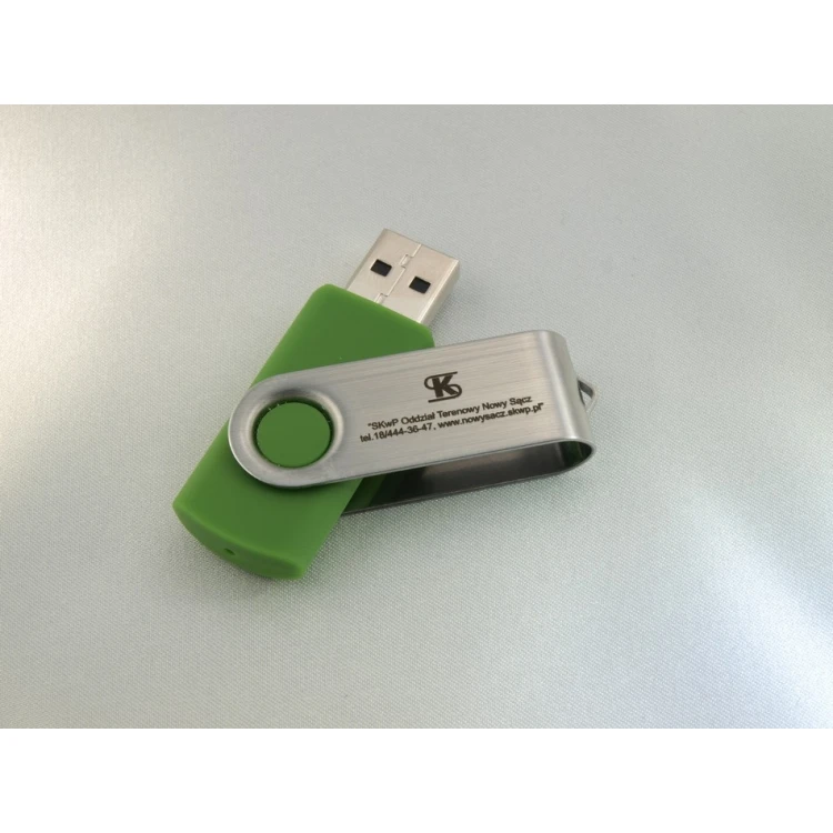 TWISTER 8GB USB 2.0 FLASH DRIVE with your logo or any laser-engraved inscription