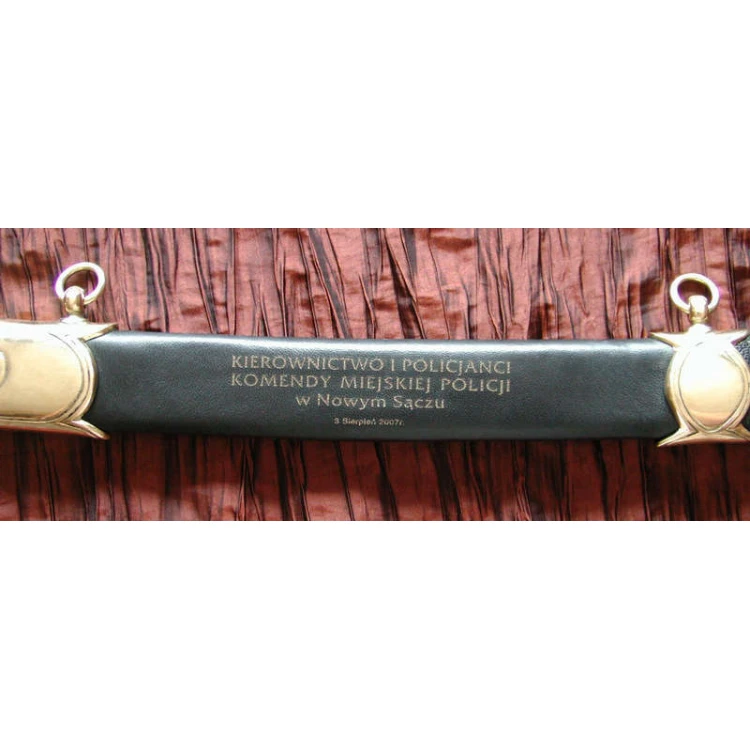 Sabre Sheath Engraving - Custom Dedication Engraving Service
