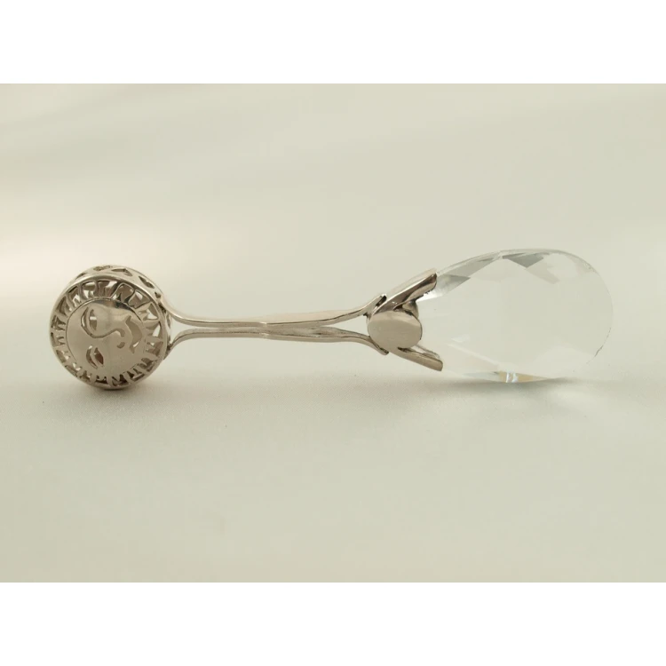 RATTLE - SILVER - Holy Baptism Souvenir - SRB020 design