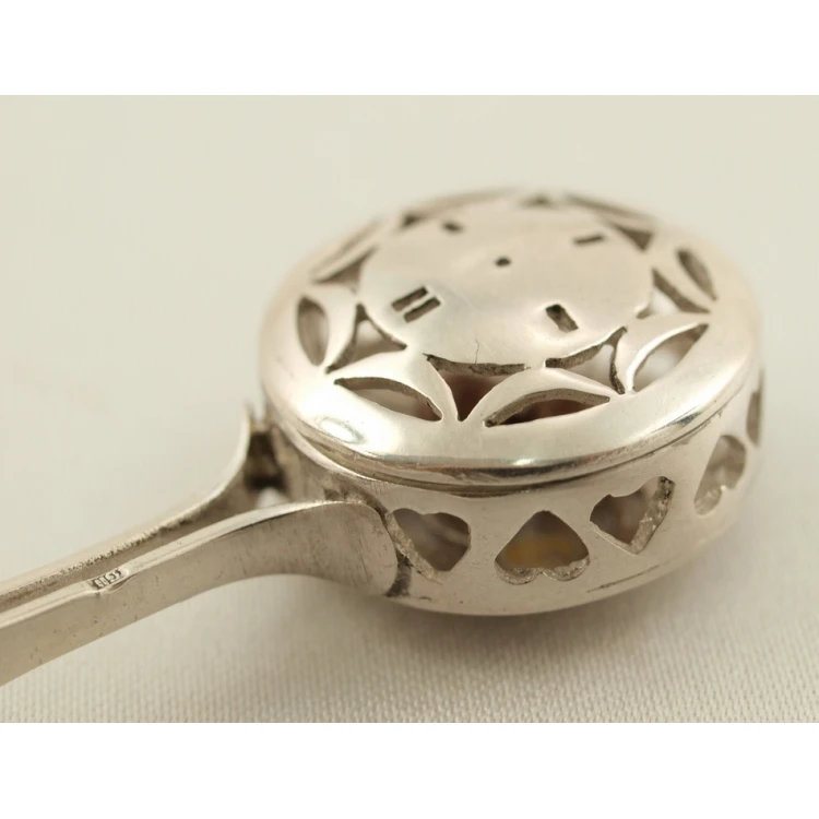 RATTLE - SILVER - Holy Baptism Souvenir - SRB020 design
