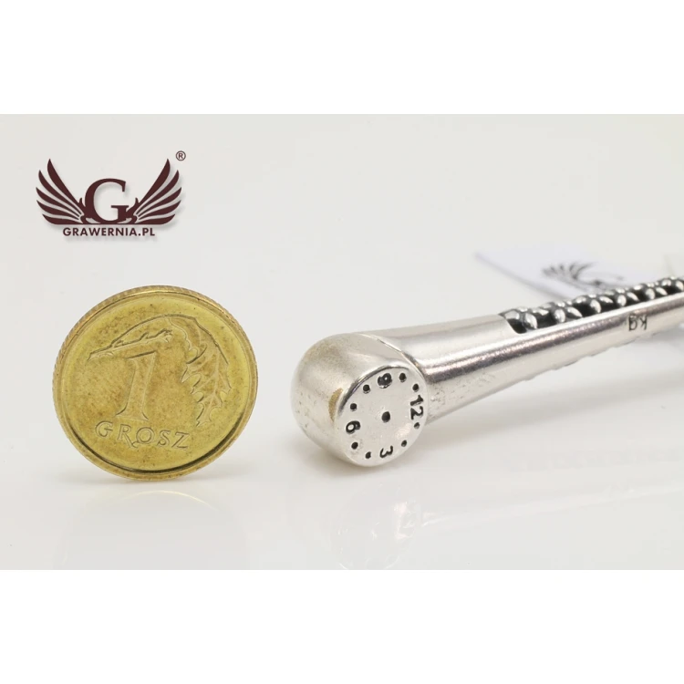 Silver rattle in velour box with dedication - Christening souvenir - SRB007