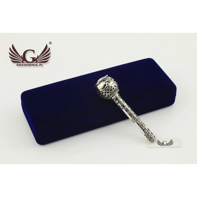 RATTLE - SILVER - Holy Baptism Souvenir - SRB014 design