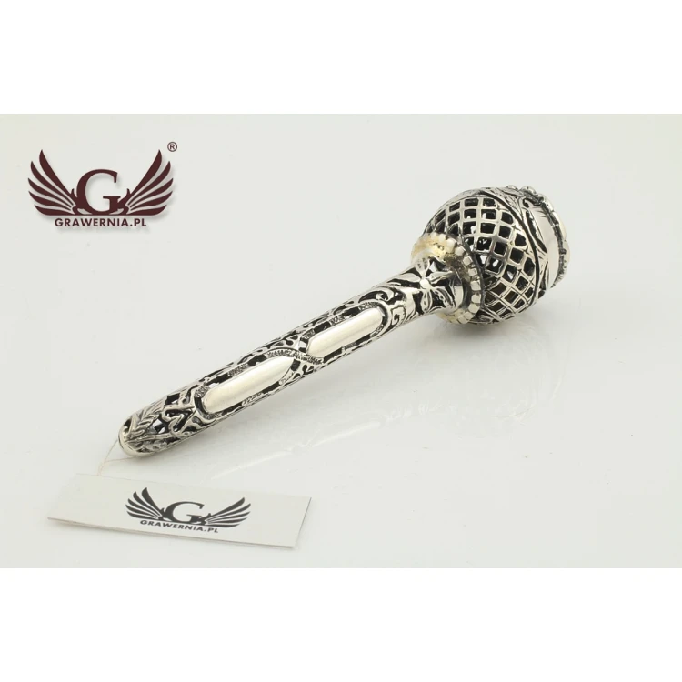 RATTLE - SILVER - Holy Baptism Souvenir - SRB014 design