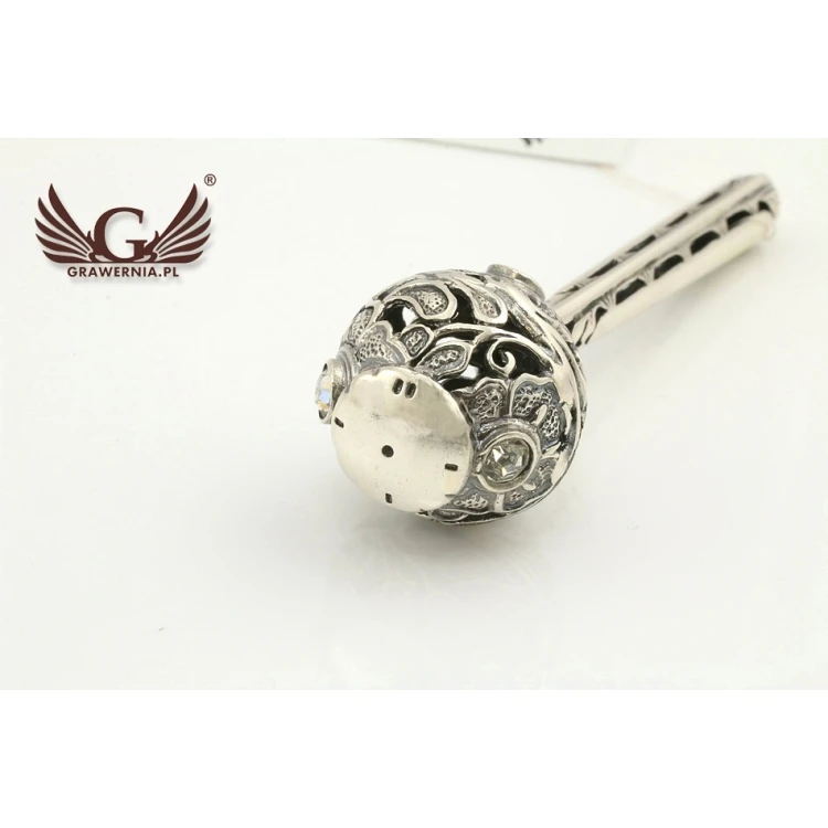 RATTLE - SILVER - Holy Baptism Souvenir - SRB012 design
