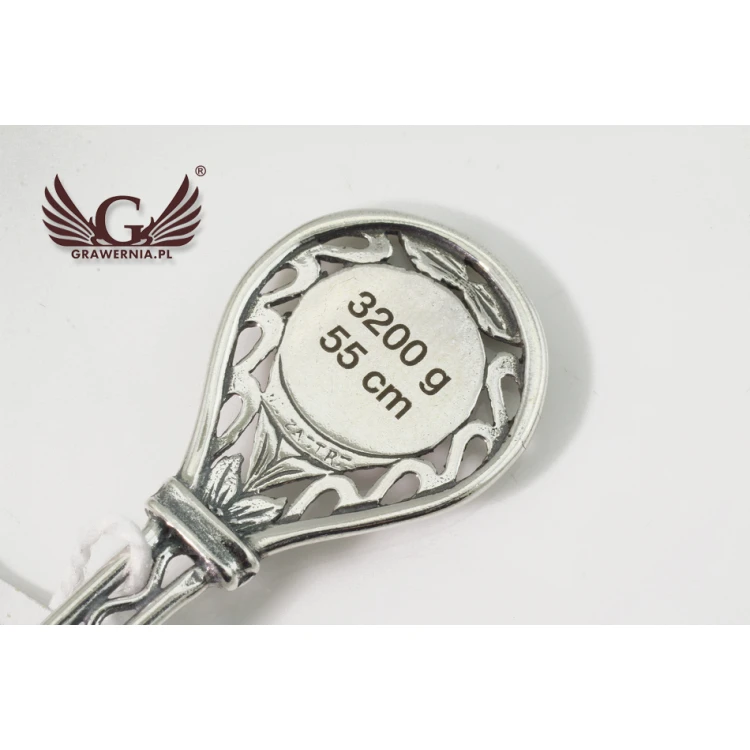 RATTLE - SILVER - Holy Baptism Souvenir - pattern SRB013