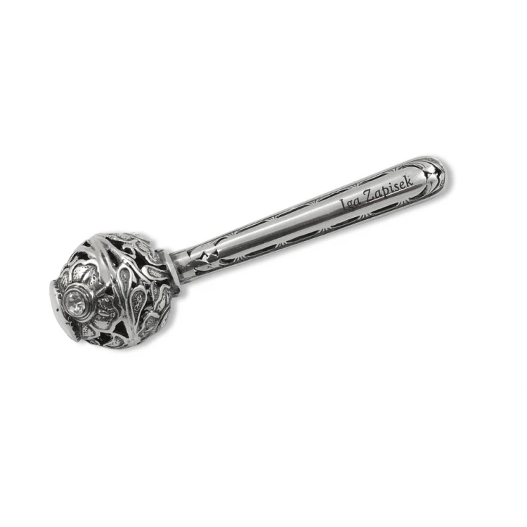 RATTLE - SILVER - Holy Baptism Souvenir - SRB012 design