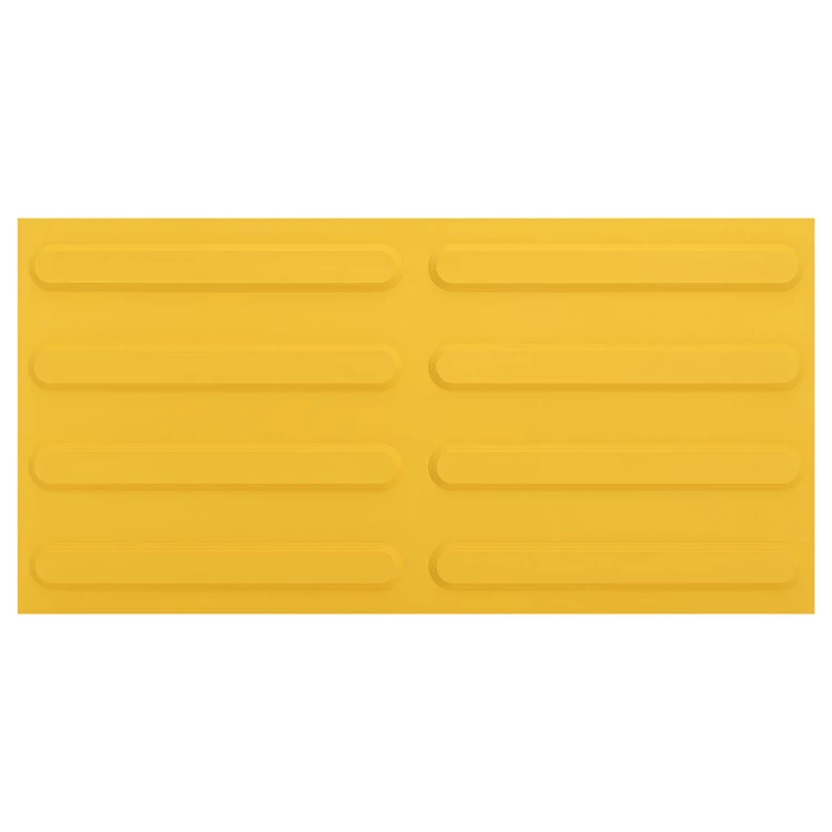 Rubber Braille board with tabs for the blind - yellow - size 600x300 mm - PB001