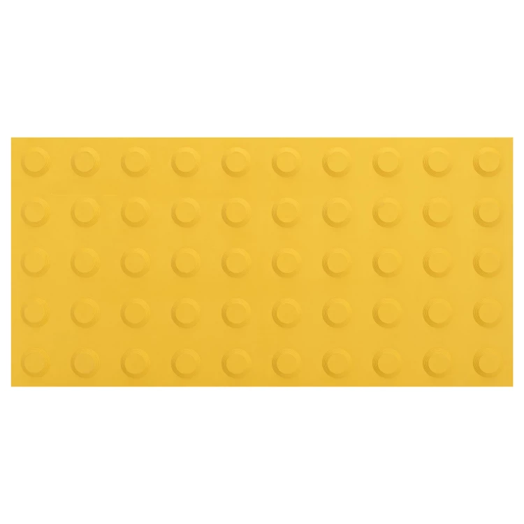 Rubber Braille board with tabs for the blind - yellow - size 600x300 mm - PB001