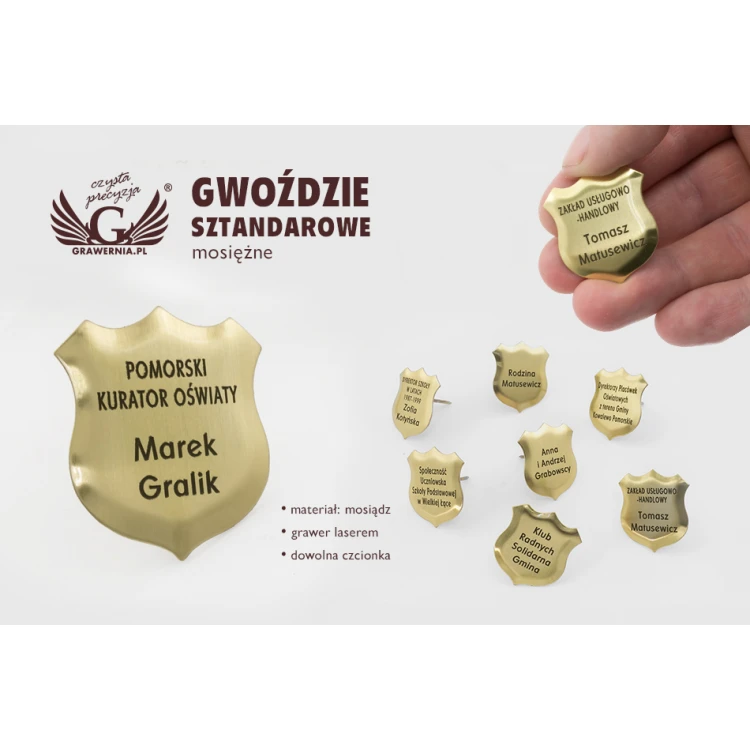 FLAGPOLE NAILS - brass