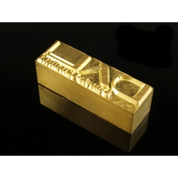 HOTSTAMP - Die/Stamp for hot and cold logo embossing - die dimensions: 47x15mm - CNC