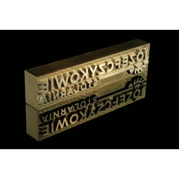 HOTSTAMP - Die / Stamp for hot and cold logo embossing - die dimensions: 100x22mm - CNC