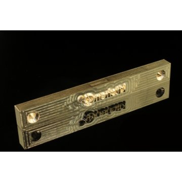 HOTSTAMP - Die / Stamp for hot and cold logo embossing - die dimensions: 120x15mm - CNC and LASER