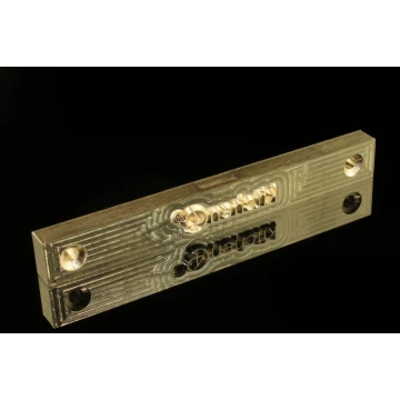 HOTSTAMP - Die / Stamp for hot and cold logo embossing - die dimensions: 120x15mm - CNC and LASER