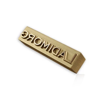 HOTSTAMP - Die / Stamp for hot and cold logo embossing - die dimensions: 52x12mm