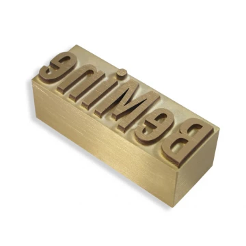 HOTSTAMP - Die / Stamp for hot and cold logo embossing - die dimensions: 42x15.6mm