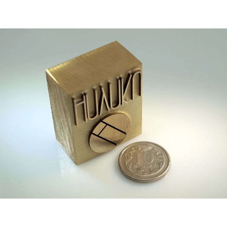 HOTSTAMP - Brass Die / Stamp for Hot Logo Embossing - dimensions: 30x25mm