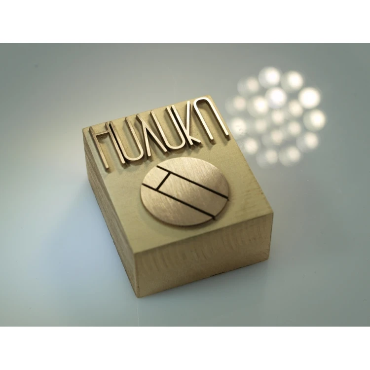 HOTSTAMP - Brass Die / Stamp for Hot Logo Embossing - dimensions: 30x25mm