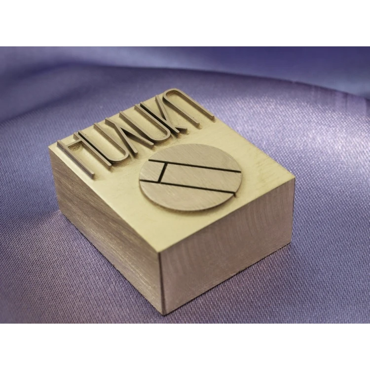 HOTSTAMP - Brass Die / Stamp for Hot Logo Embossing - dimensions: 30x25mm