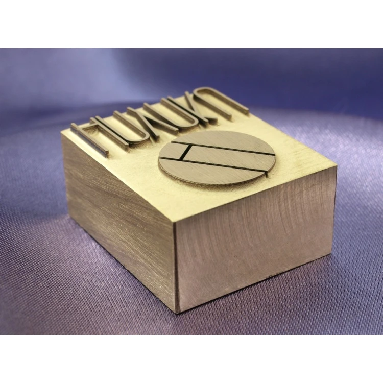 HOTSTAMP - Brass Die / Stamp for Hot Logo Embossing - dimensions: 30x25mm