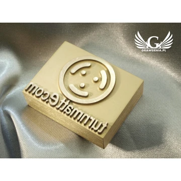 HOTSTAMP - Die / Stamp for hot embossing logo in wood - dimensions: 45x35mm