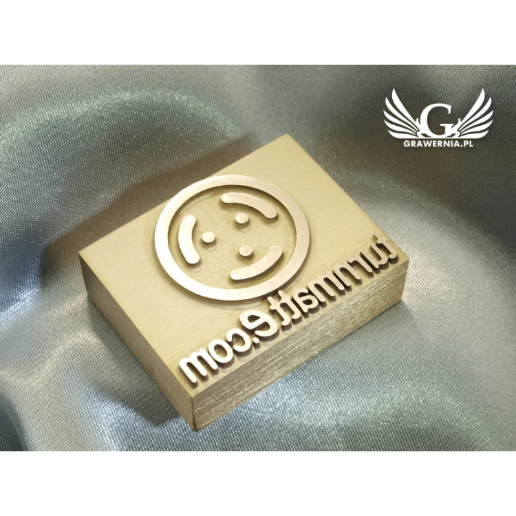 HOTSTAMP - Die / Stamp for hot embossing logo in wood - dimensions: 45x35mm