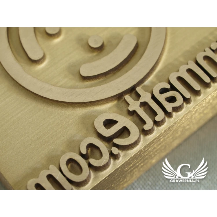 HOTSTAMP - Die / Stamp for hot embossing logo in wood - dimensions: 45x35mm