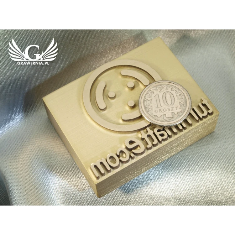HOTSTAMP - Die / Stamp for hot embossing logo in wood - dimensions: 45x35mm