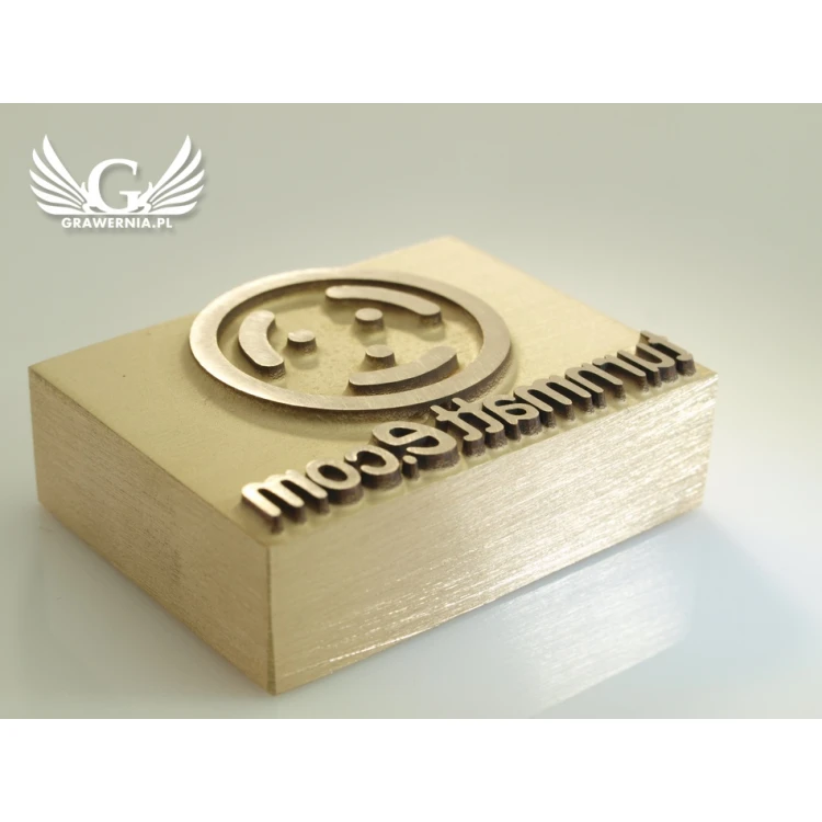 HOTSTAMP - Die / Stamp for hot embossing logo in wood - dimensions: 45x35mm