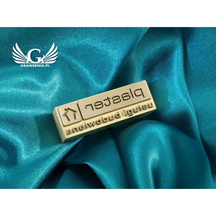 HOTSTAMP - Die/Stamp for hot embossing logo in wood - dimensions: 50x16.5mm