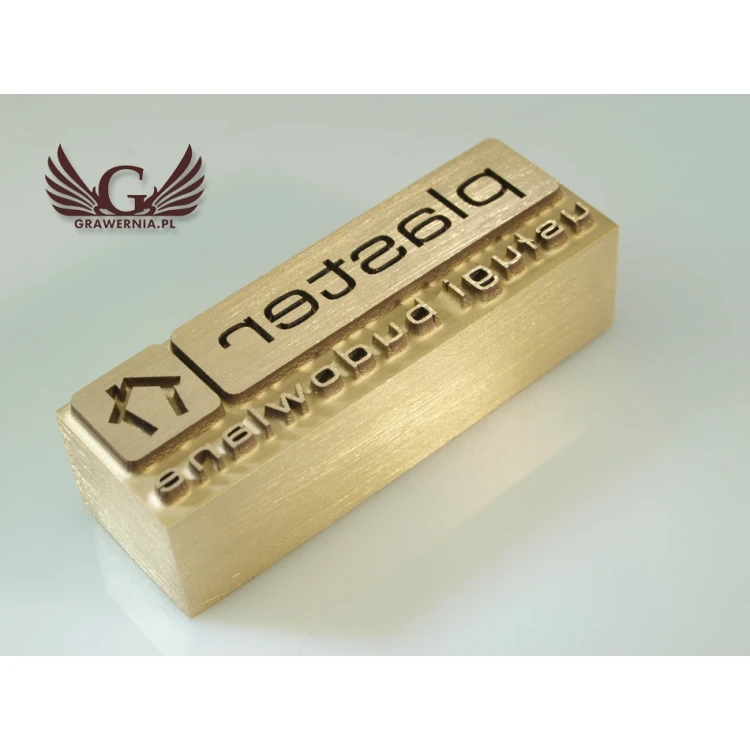 HOTSTAMP - Die/Stamp for hot embossing logo in wood - dimensions: 50x16.5mm