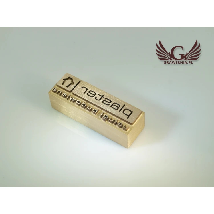 HOTSTAMP - Die/Stamp for hot embossing logo in wood - dimensions: 50x16.5mm