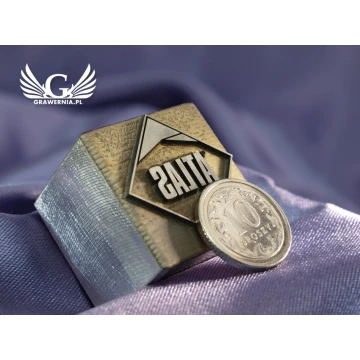 HOTSTAMP - Die / Steel Stamp for Hot Logo Embossing - dimensions: 25x25mm