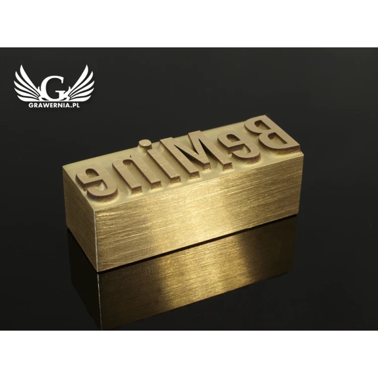 HOTSTAMP - Die / Stamp for hot and cold logo embossing - die dimensions: 42x15.6mm