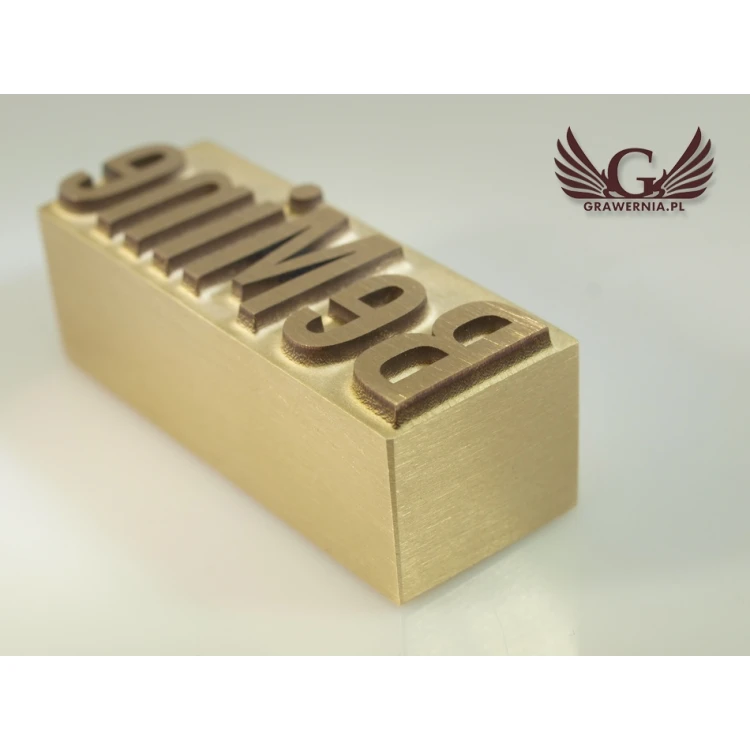 HOTSTAMP - Die / Stamp for hot and cold logo embossing - die dimensions: 42x15.6mm