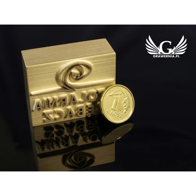 HOTSTAMP - Die / Stamp for hot and cold logo embossing - die dimensions: 34x27mm