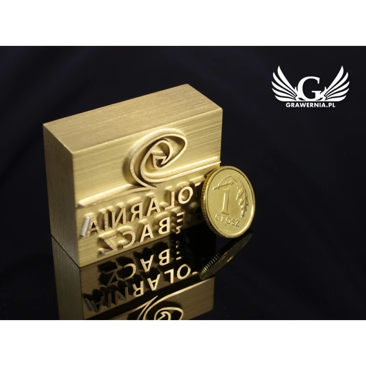 HOTSTAMP - Die / Stamp for hot and cold logo embossing - die dimensions: 34x27mm