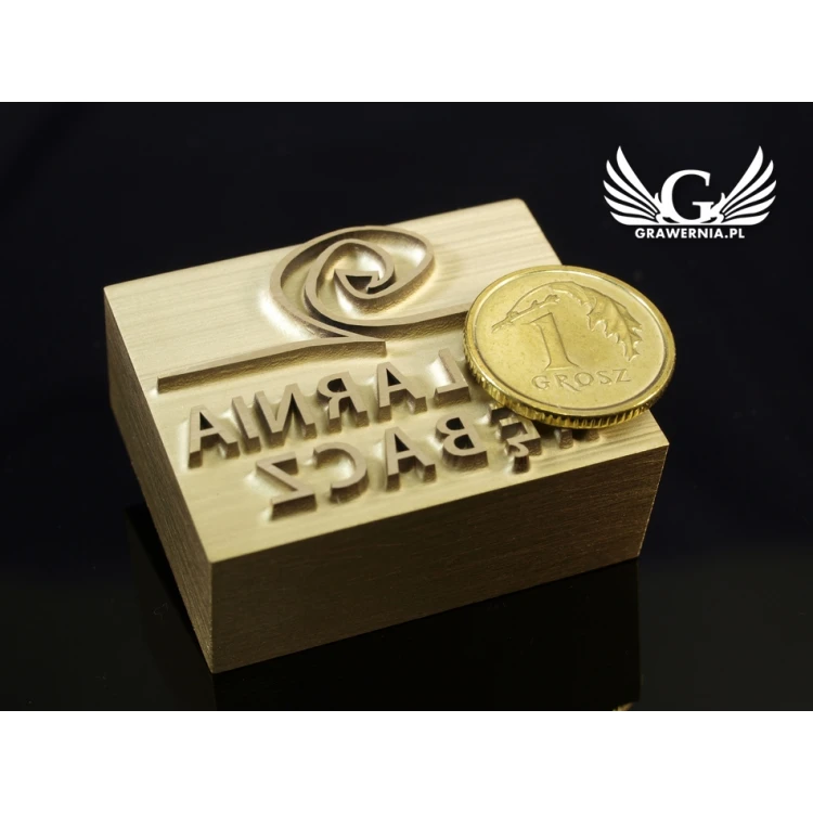 HOTSTAMP - Die / Stamp for hot and cold logo embossing - die dimensions: 34x27mm