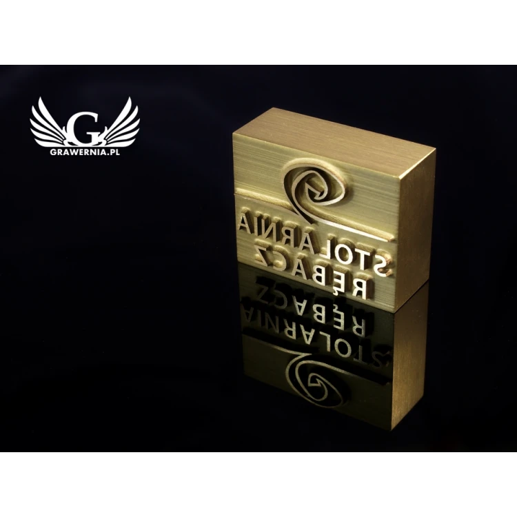 HOTSTAMP - Die / Stamp for hot and cold logo embossing - die dimensions: 34x27mm