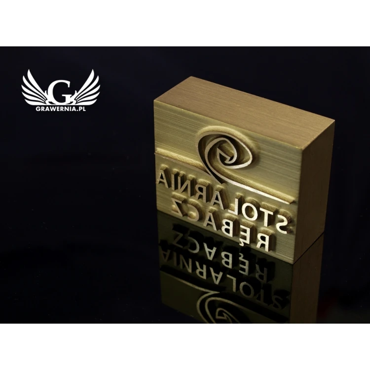 HOTSTAMP - Die / Stamp for hot and cold logo embossing - die dimensions: 34x27mm
