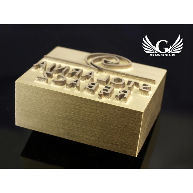 HOTSTAMP - Die / Stamp for hot and cold logo embossing - die dimensions: 34x27mm