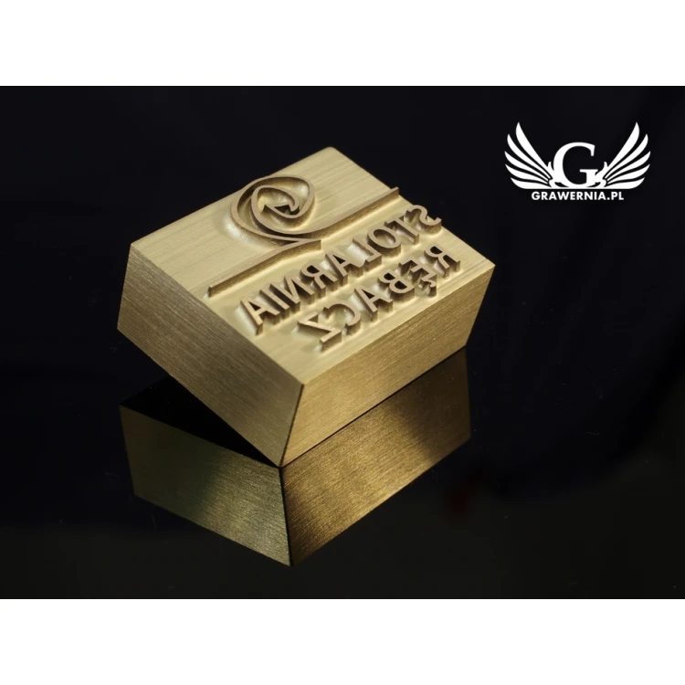 HOTSTAMP - Die / Stamp for hot and cold logo embossing - die dimensions: 34x27mm